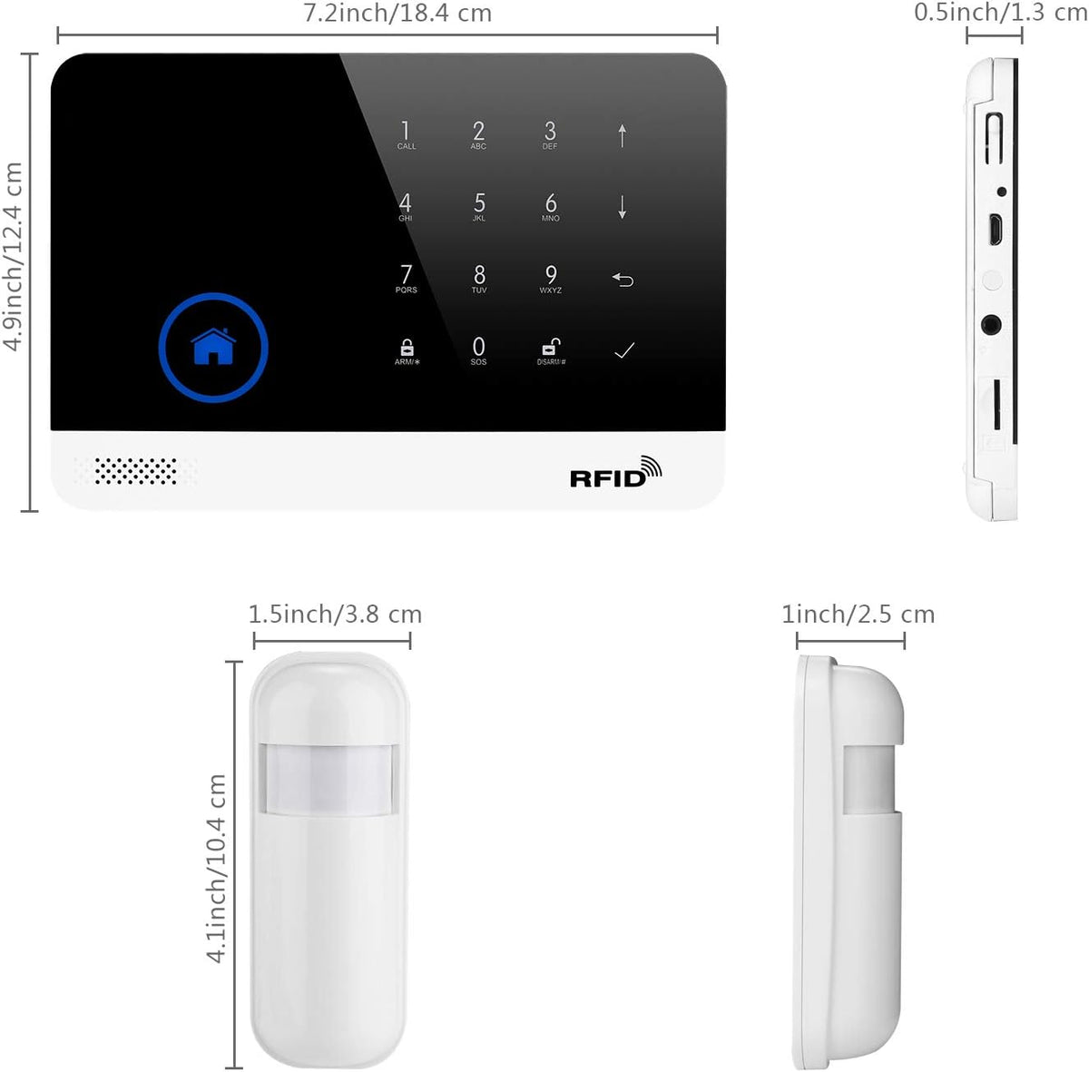 18 Piece Wireless DIY Burglar Alarm Security System O6397