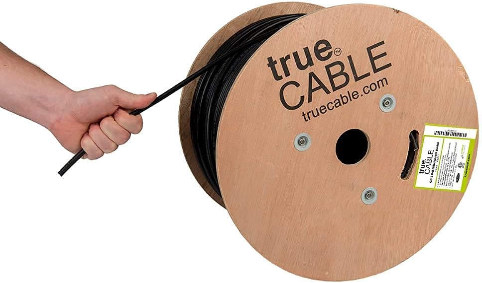 1000ft White CMX Cat6 Direct Burial Bulk Ethernet Cable H550195