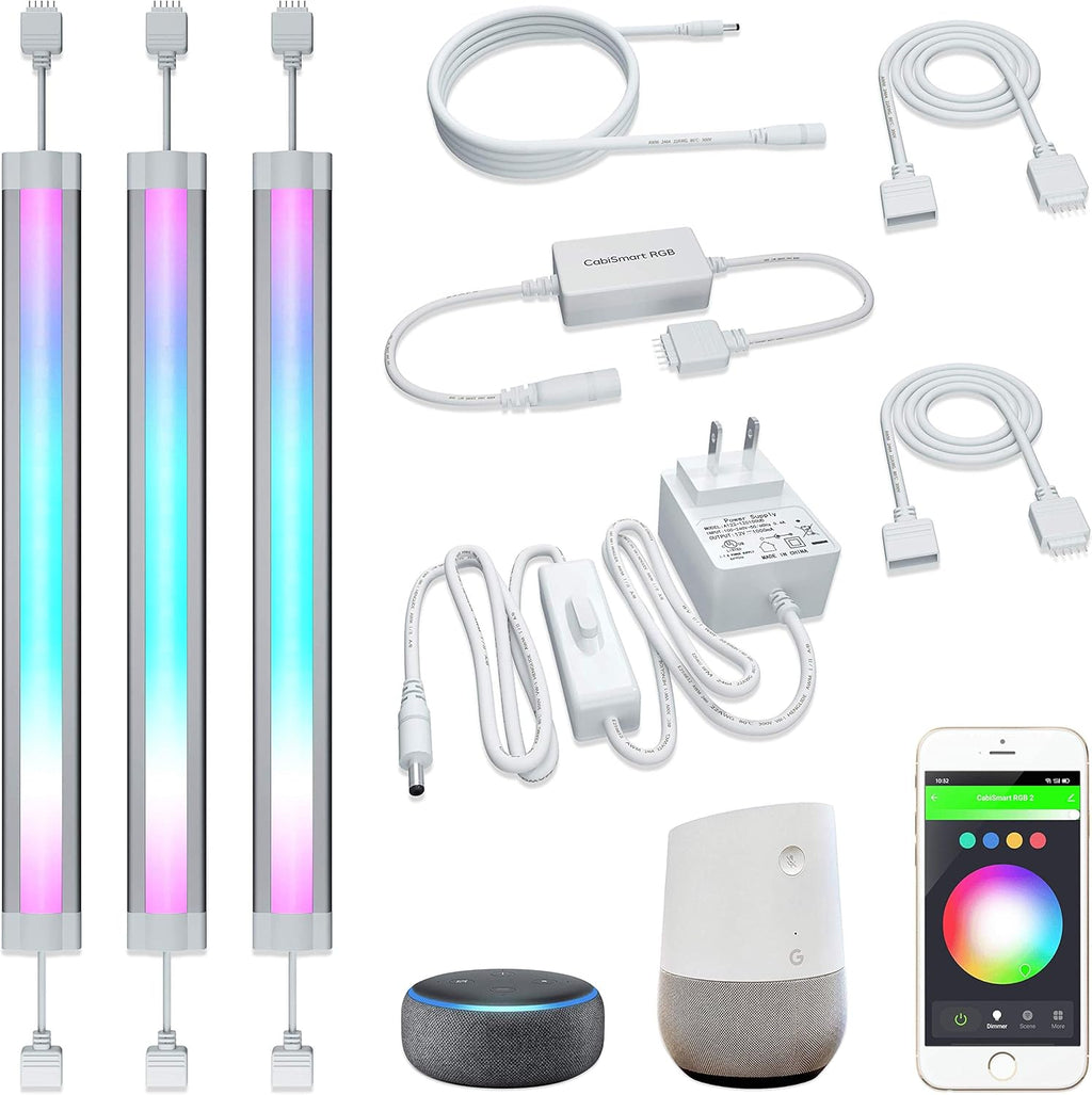 RGB Multi Color LED Smart Under Cabinet Strip Light Kit Y2177