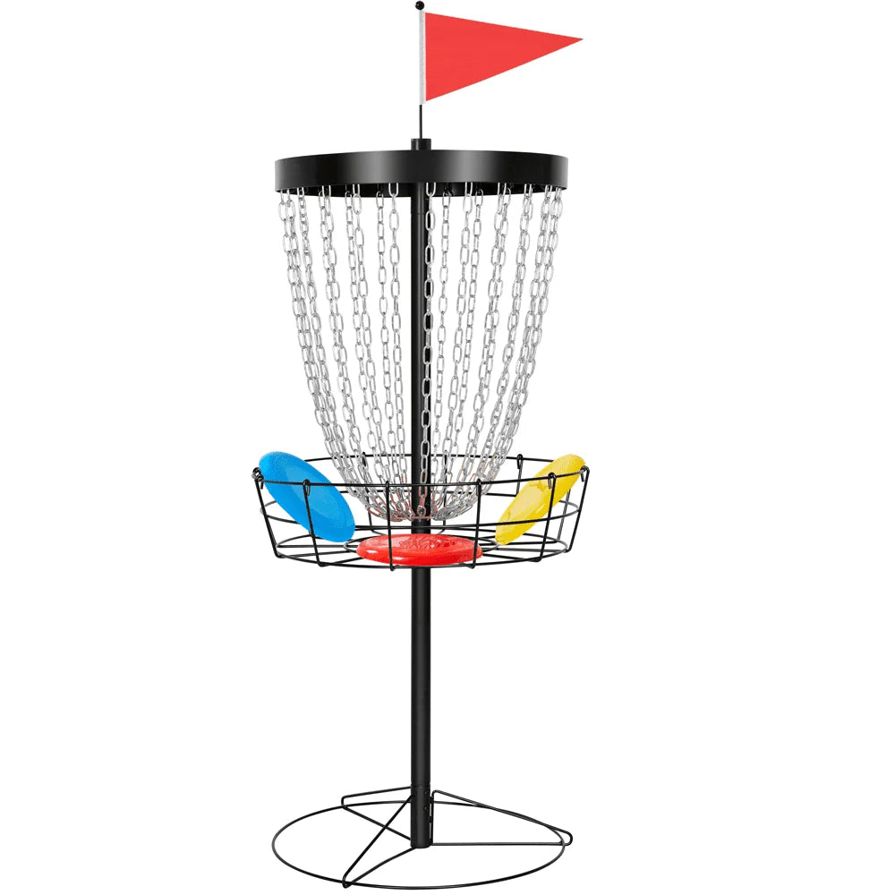 Portable Disc Golf Basket with 3 Discs and Carrying Bag T22993