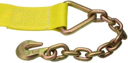4 Inch x 27 Foot Winch Strap with Chain Extension 10 Pack I1232