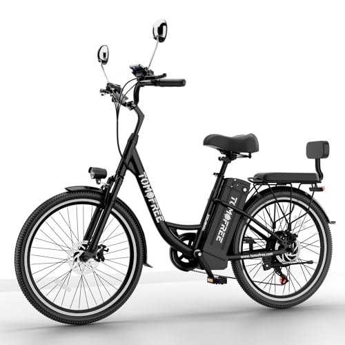 White 24" 500W 48V 20Ah 7-Speed Electric Cruiser Bike D949