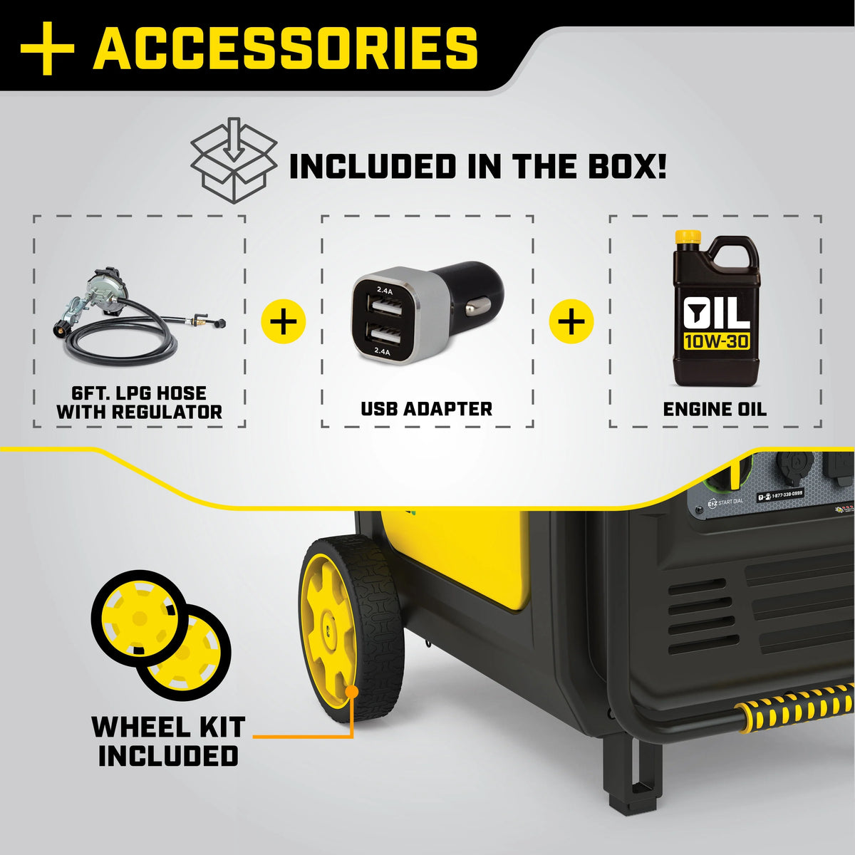 8500-Watt Dual Fuel Inverter Generator T476