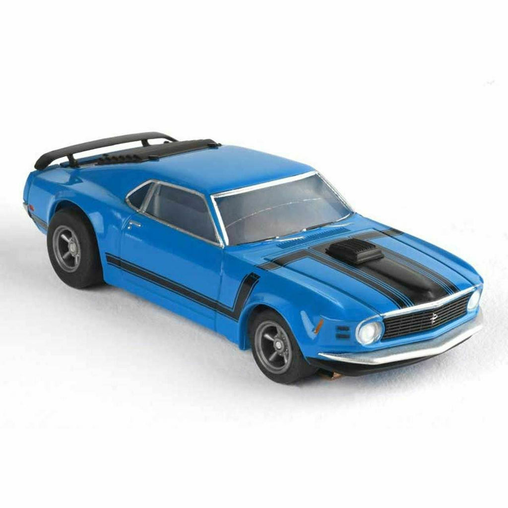 HO Scale Mustang Boss 302 Blue Slot Car A2938