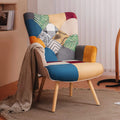 Accent Chair High Back Arm Chair Plaid U655