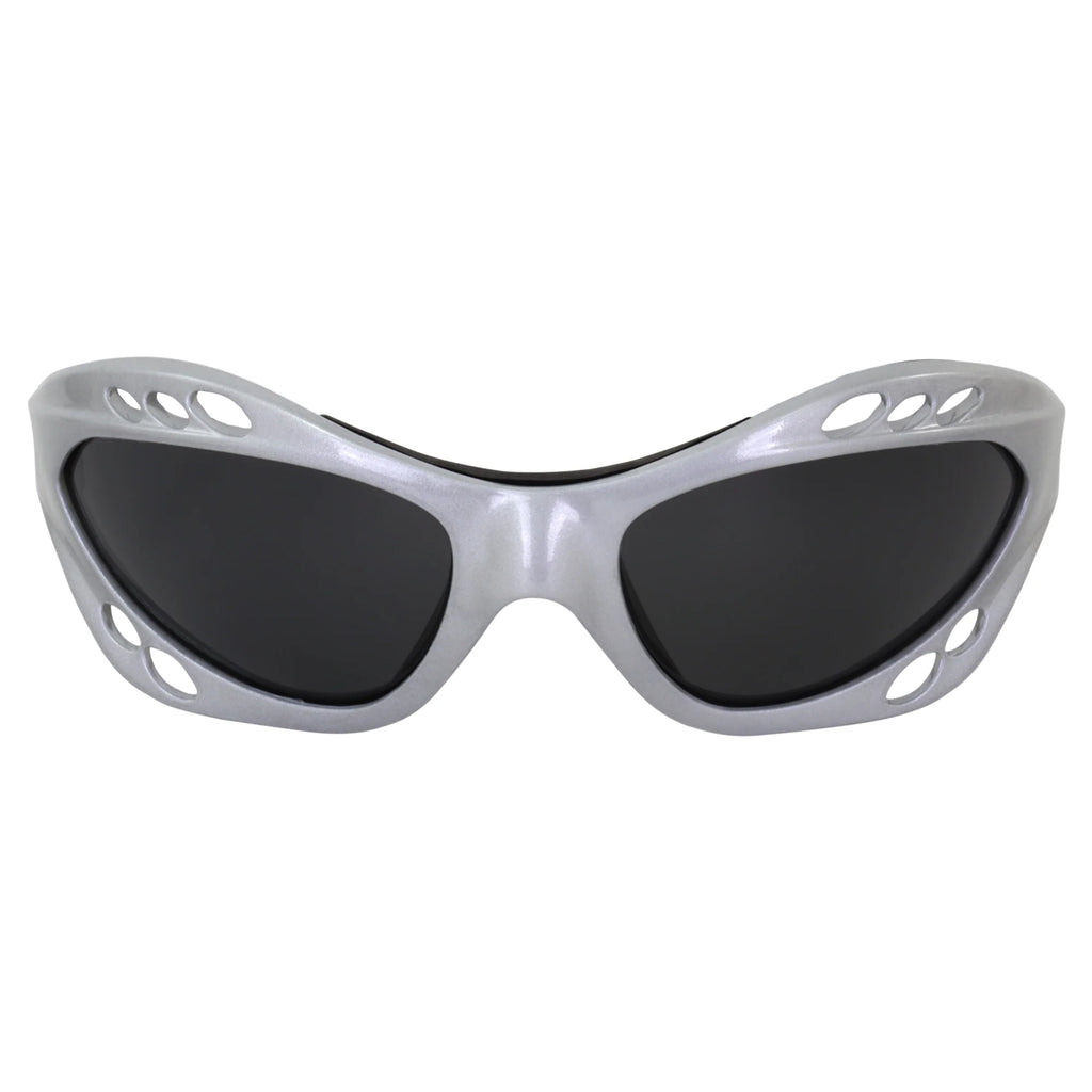 2 Pairs Padded Polarized Sunglasses w/Strap Silver w/Smoke Lens Black w/Pink Mirror Lens X918761