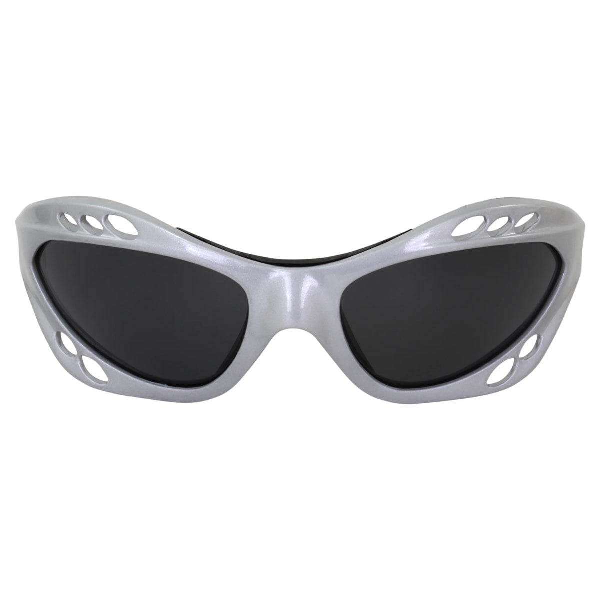 2 Pairs Padded Polarized Sunglasses w/Strap Silver w/Smoke Lens Black w/Pink Mirror Lens X918761