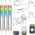 Under Cabinet Lighting Strip Lights White and Multi Color Dimmable 3 Lights Bar kit Pack of 2 G209386