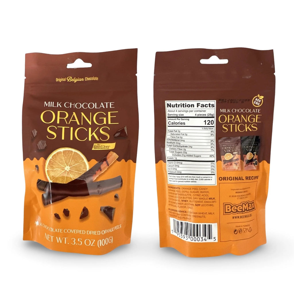 Milk Chocolate Orange Sticks 3.5 Ounce Bag Pack of 4 Q6439