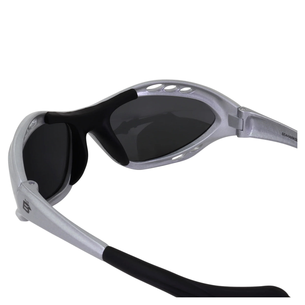 2 Pairs Padded Polarized Sunglasses w/Strap Silver w/Smoke Lens Black w/Pink Mirror Lens X918761