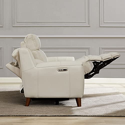 Vanilla Top Grain Leather Power Recline Sofa O622