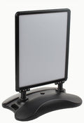 Black 22x28-Inch Double-Sided Wheeled Sidewalk Sign Frame I903495