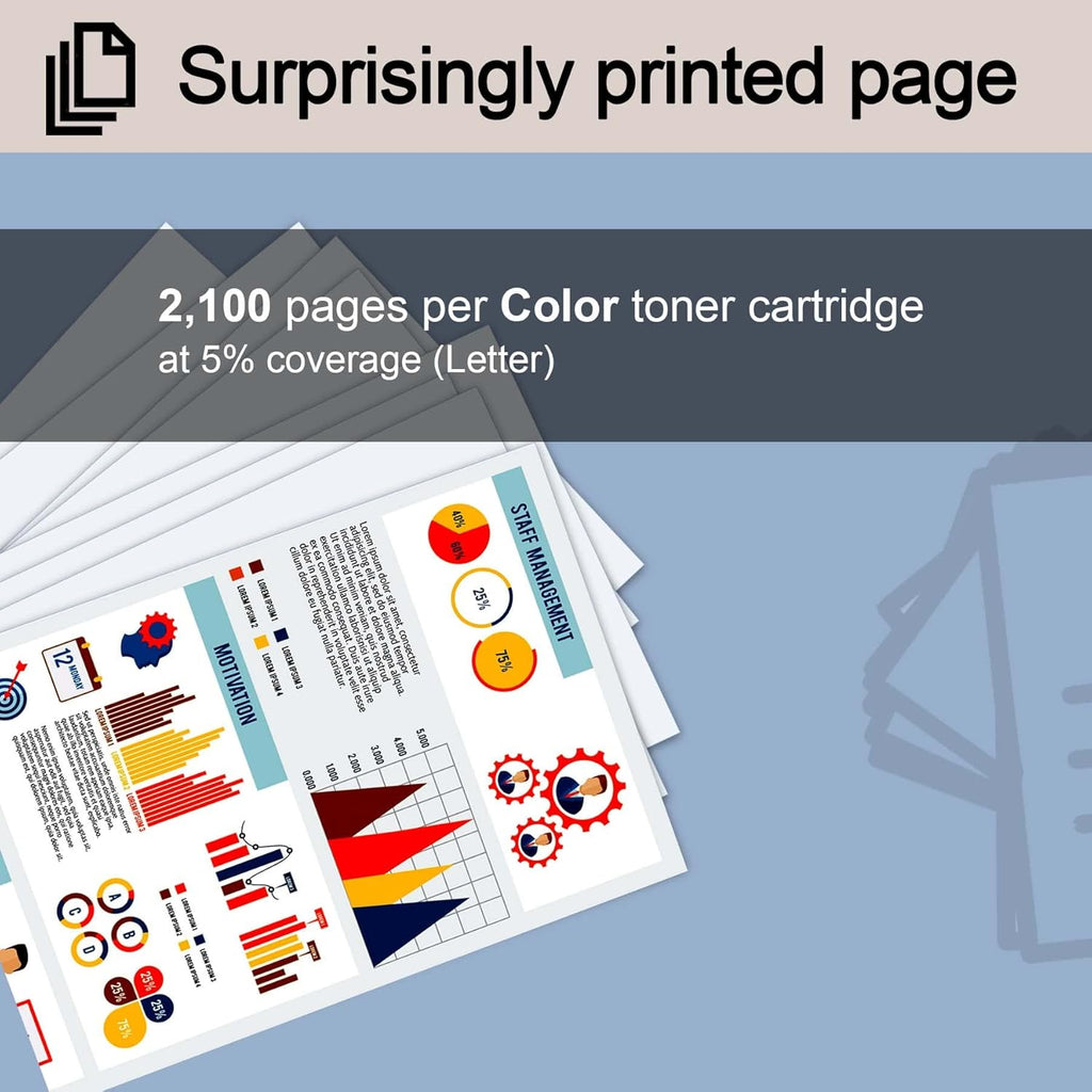 1 Pack Yellow Toner Cartridge for HP Printers U19243