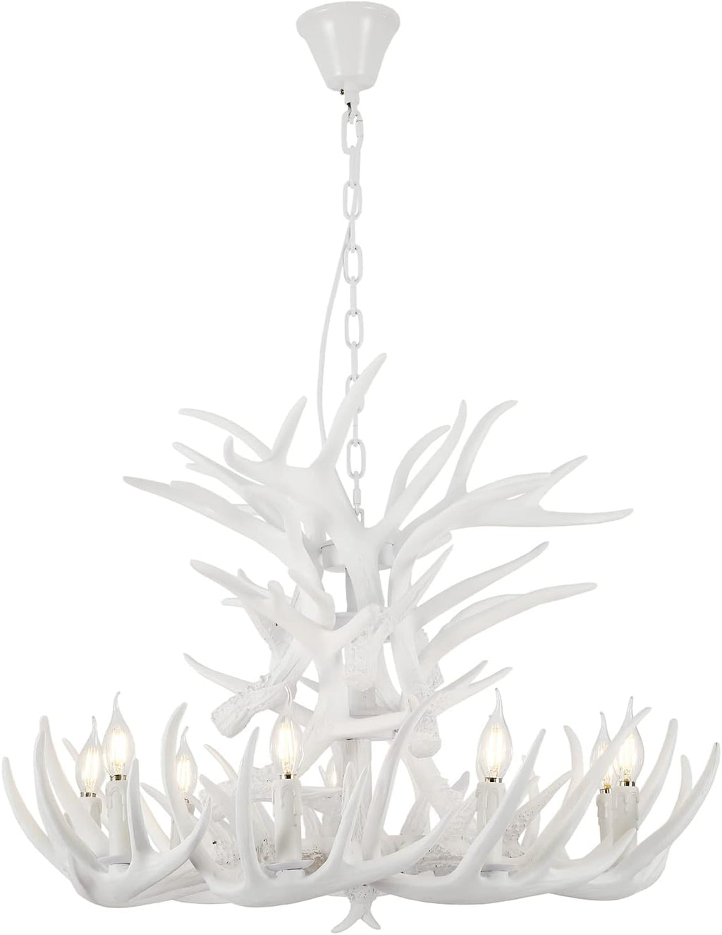 White Antler Chandelier L145305