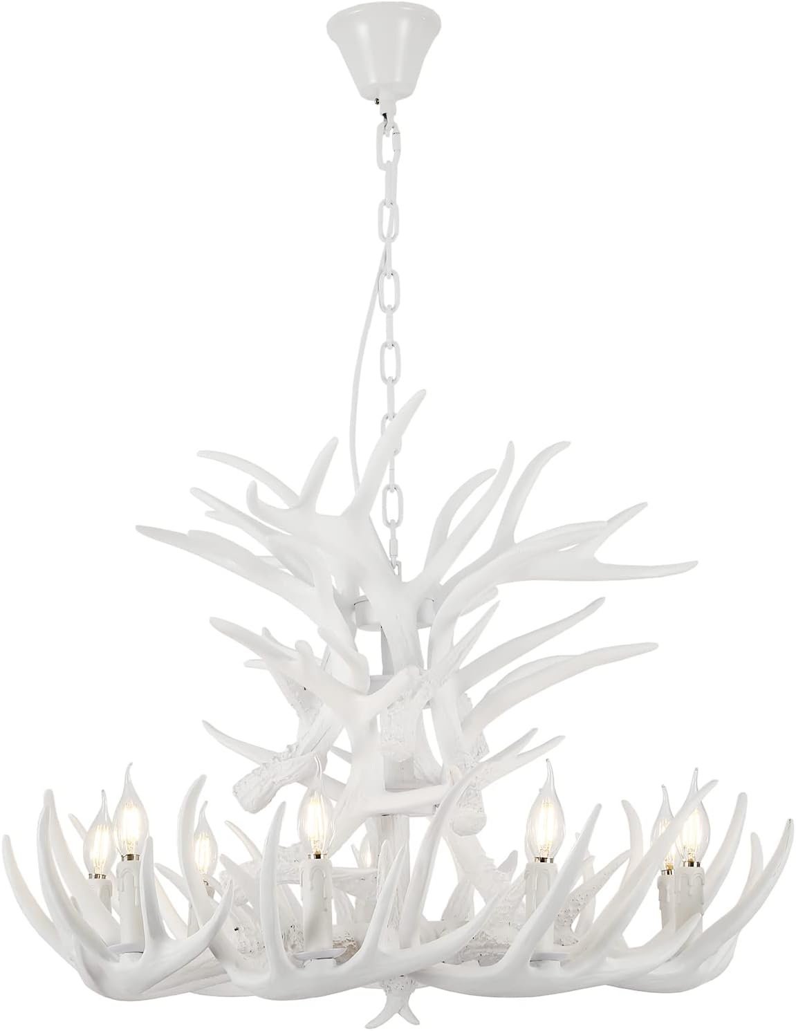 White Antler Chandelier L145305