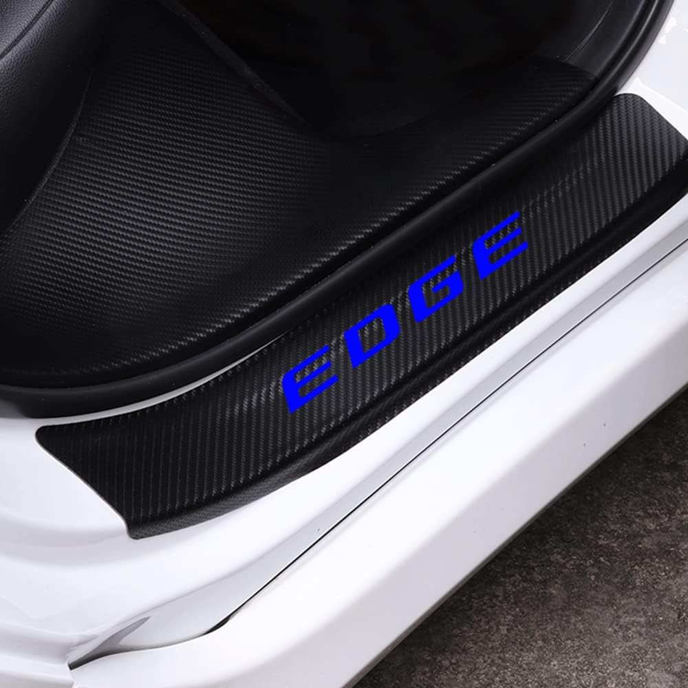 Carbon Fiber Vinyl Car Door Sill Protector R738292