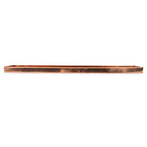 Copper Rectangular Windowsill Plant Tray, 29-in Z475