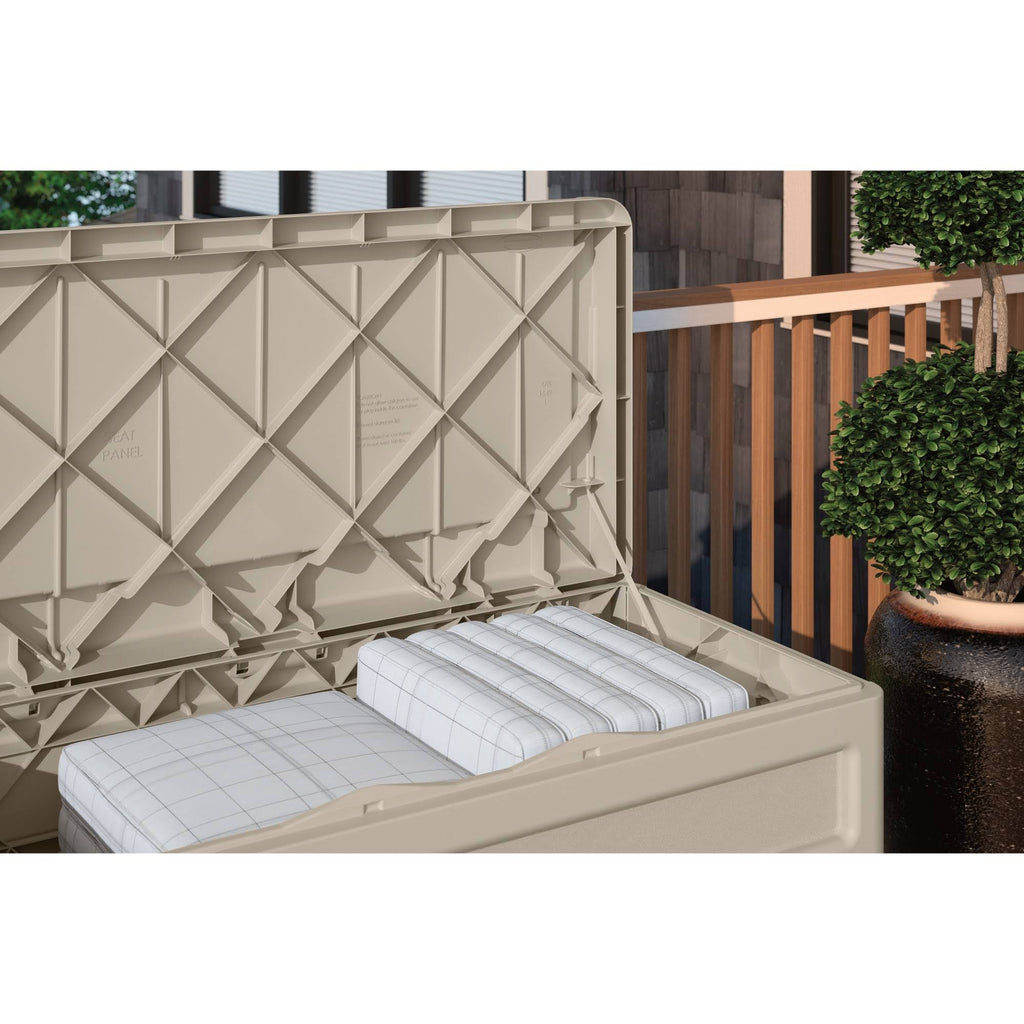73gal Taupe Deck Box L1061