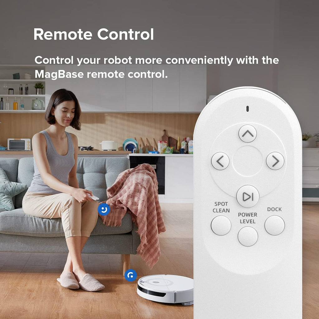 White Robot Vacuum Cleaner with 2500Pa Suction O7237