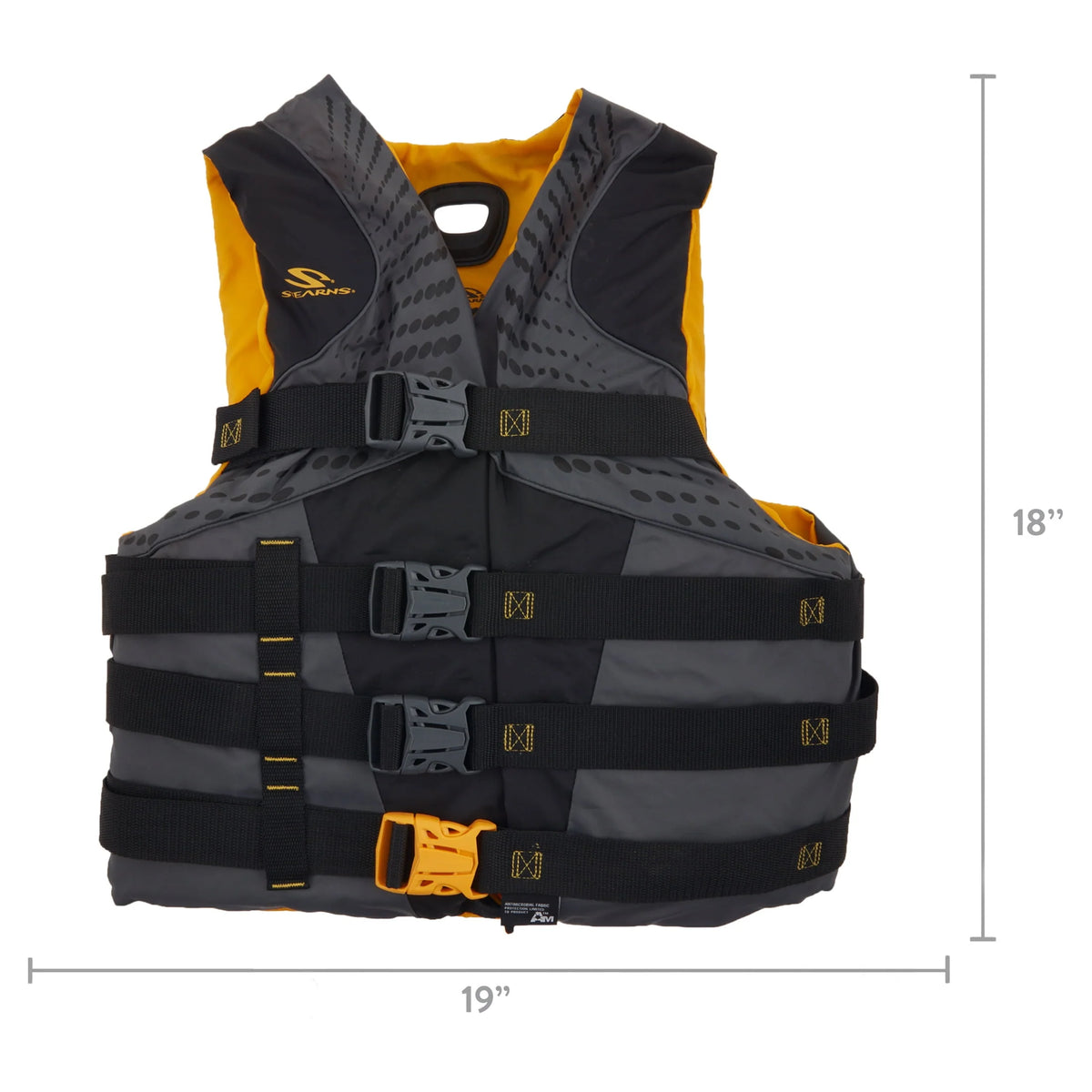 Nylon Antimicrobial Life Vest L/XL Yellow T218