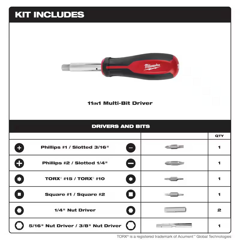 25 ft. Tape Measure and 11-in-1 Screwdriver Y64280