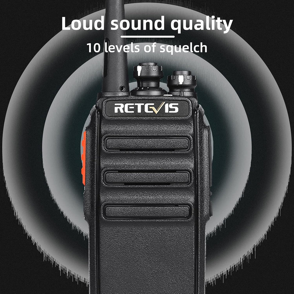 6 Pack Walkie Talkies with Multi Gang Charger V892