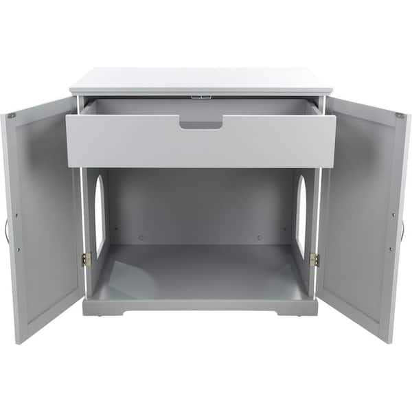 XL Wooden Litter Box Enclosure with Drawer K283251