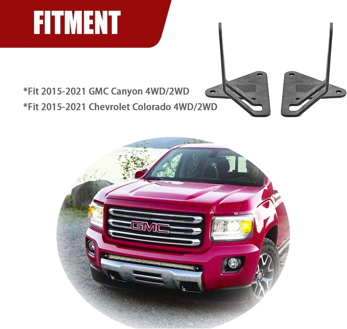32'' 150W LED Light Bar Hidden Bumper Mount Bracket P139607