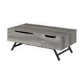 Gray Oak Coffee Table with Lift Top K18247