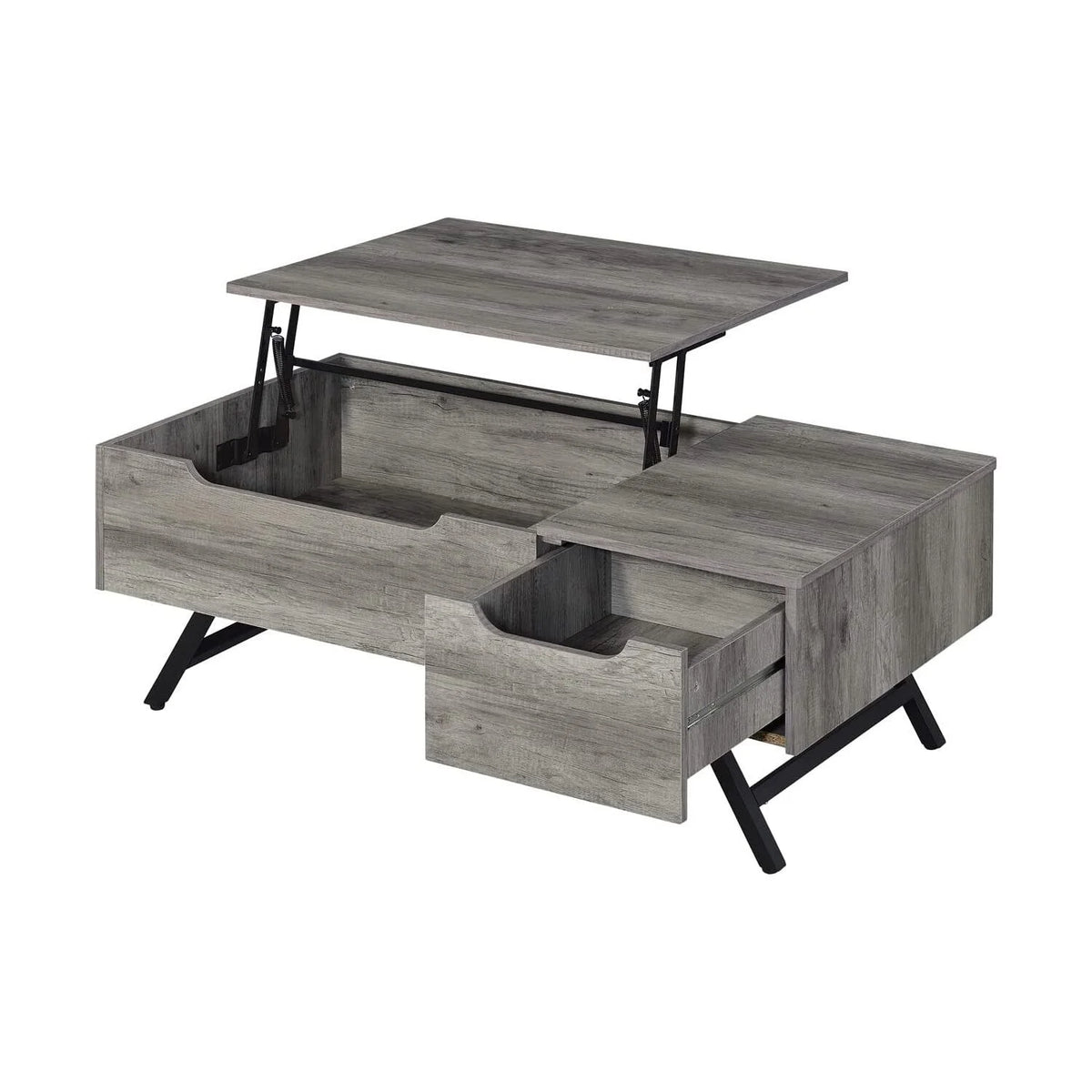 Gray Oak Coffee Table with Lift Top K18247