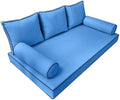 Outdoor Daybed Mattress Bolster Backrest Cushion Covers A711095