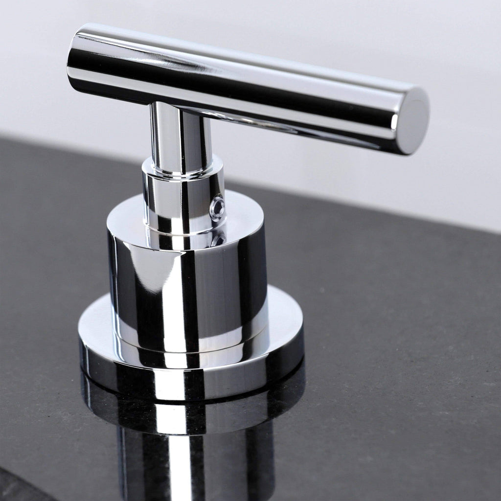 Widespread Bathroom Faucet with Pop-Up Polished Chrome O860635