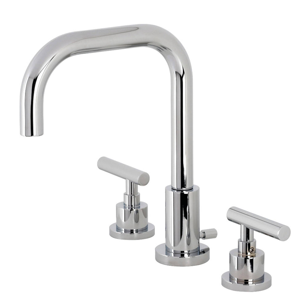 Widespread Bathroom Faucet with Pop-Up Polished Chrome O860635
