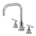 Widespread Bathroom Faucet with Pop-Up Polished Chrome O860635