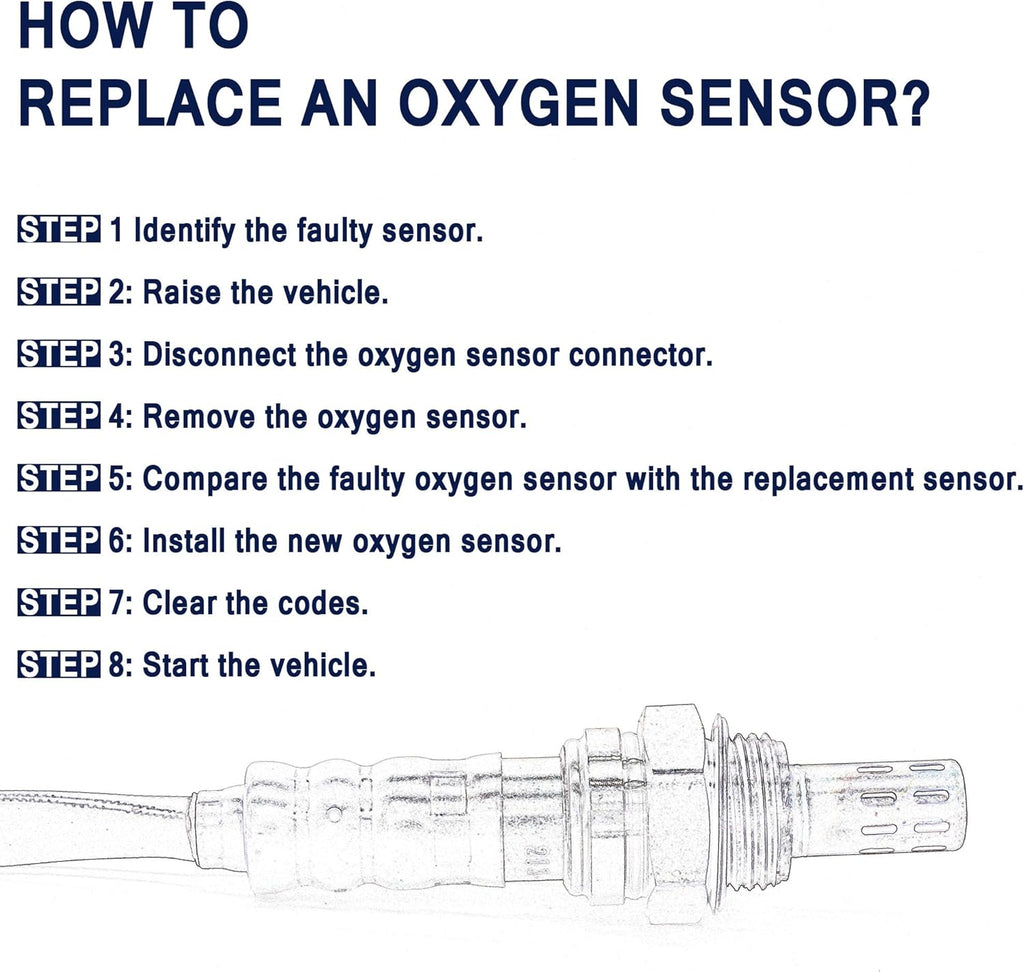 Oxygen Sensor 4-Wire Heated O2 Sensor Upstream 1 Pack B583