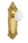 White Porcelain Door Knob M6988