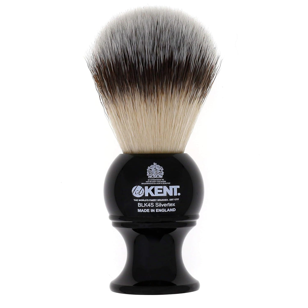 Traditional Small Travel Shaving Brush with Badger Bristles and Mock Ivory Base Q2396