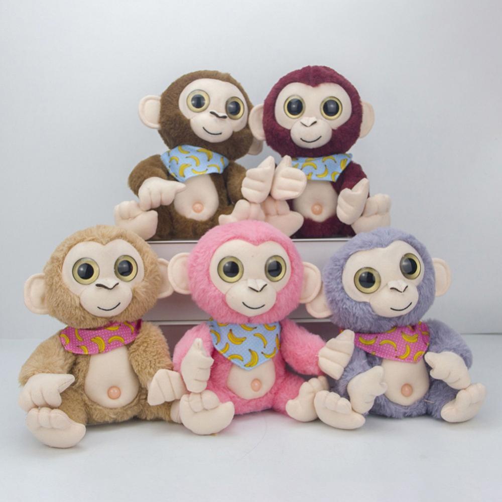 Talking Monkey Repeats What You Say Nodding Electric Interactive Animated Toy Speaking Plush Buddy, 7 Inch Z497