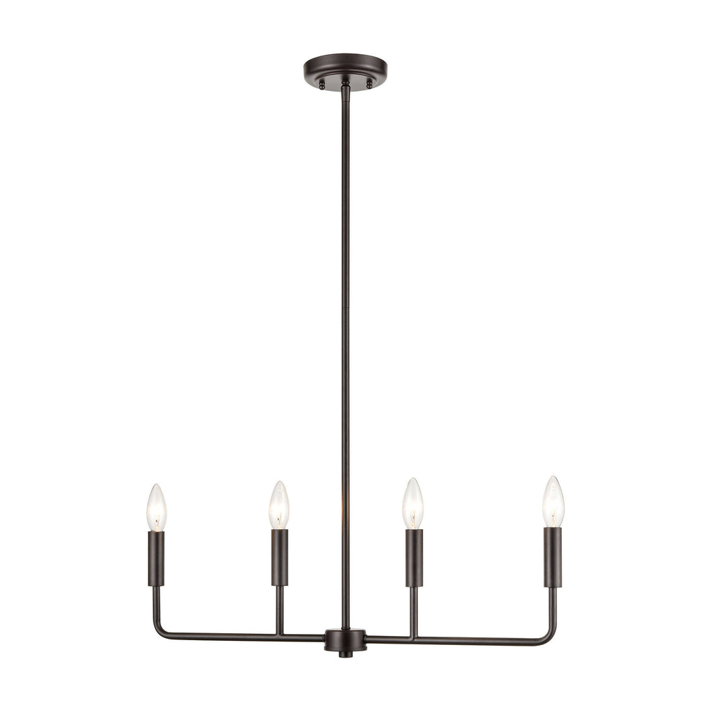 4 Light Small Chandelier Oil Rubbed Bronze T698025