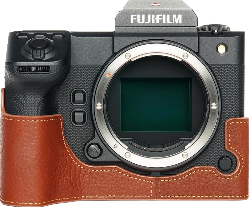 Black Leather Camera Case with Hand Strap K233726