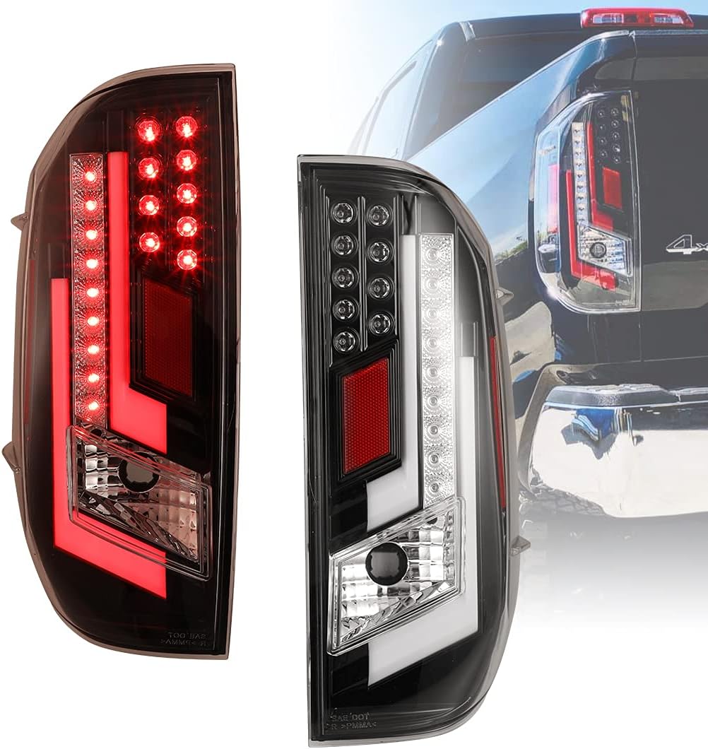 Tail Lights for Toyota Tundra 2014-2020 Clear Lens Red Z7488