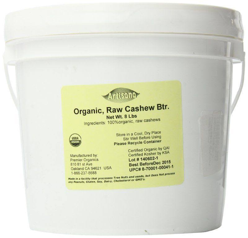 Organic Raw Cashew Butter, 8 Pound Z537
