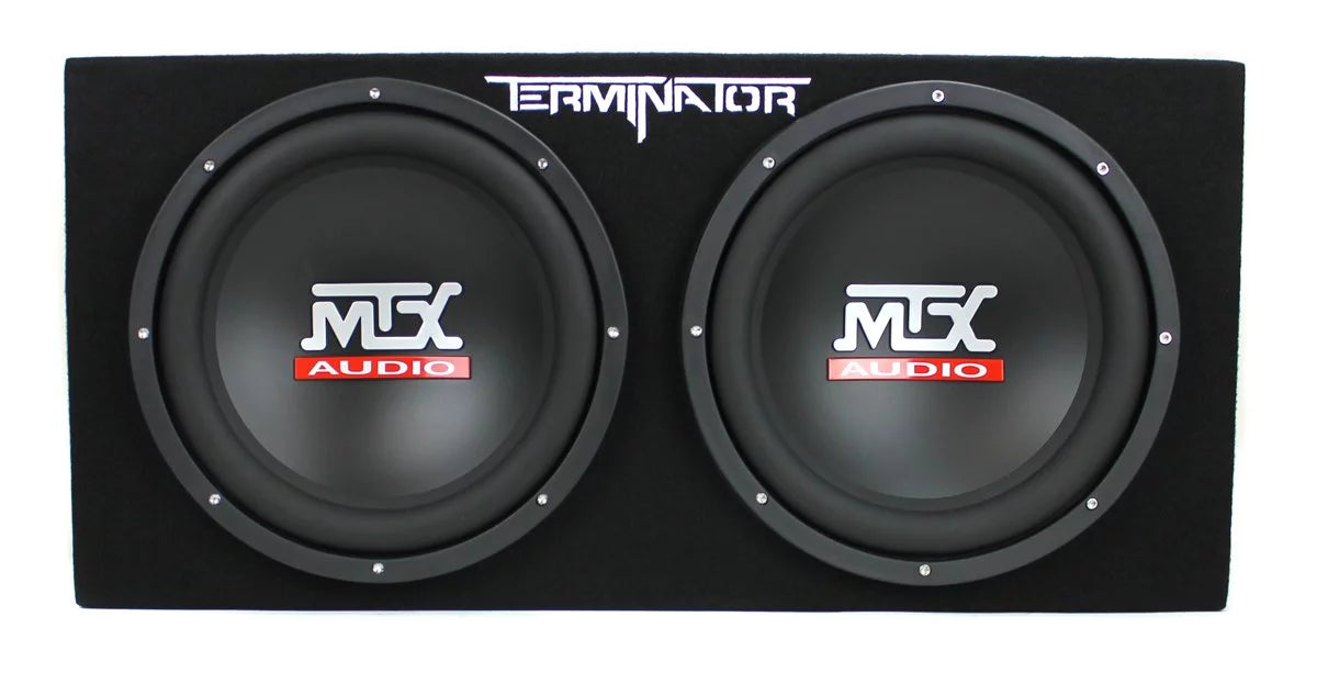 12" 1200W Dual Loaded Car Subwoofers with Box and Amp N33698