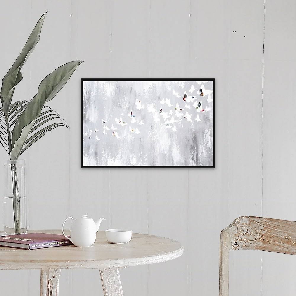 Black Float Frame Canvas Art R9785