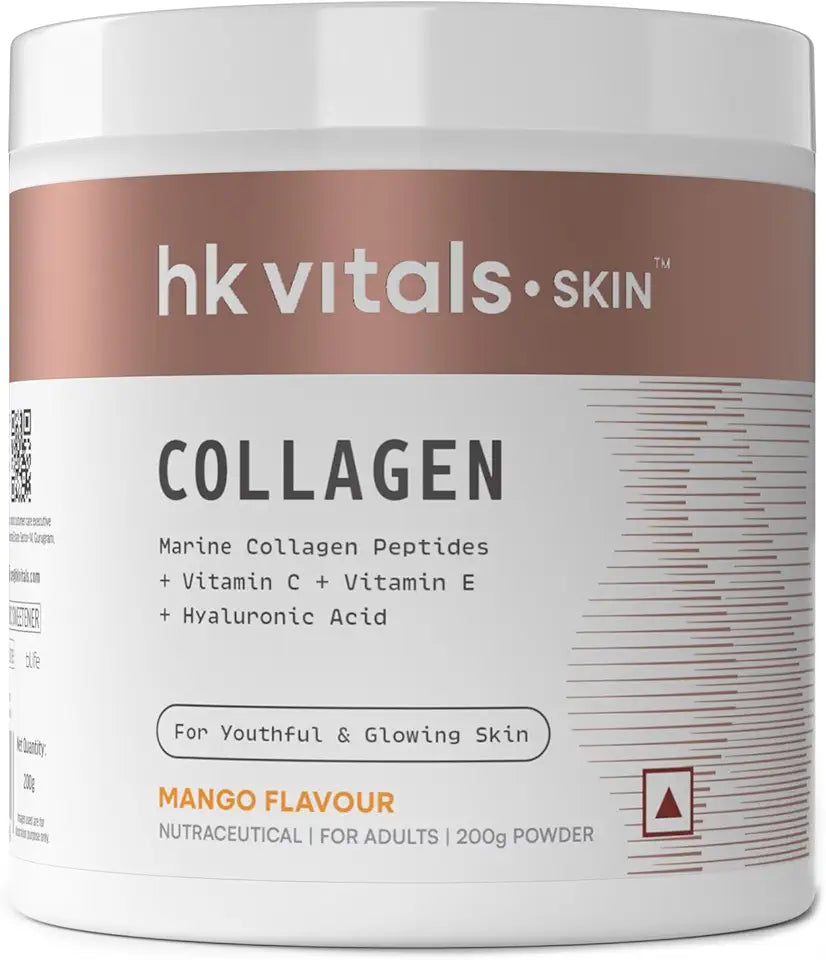 Marine Collagen Powder with Biotin Vitamin C E Sodium Hyaluronate Mango 200 g M570865
