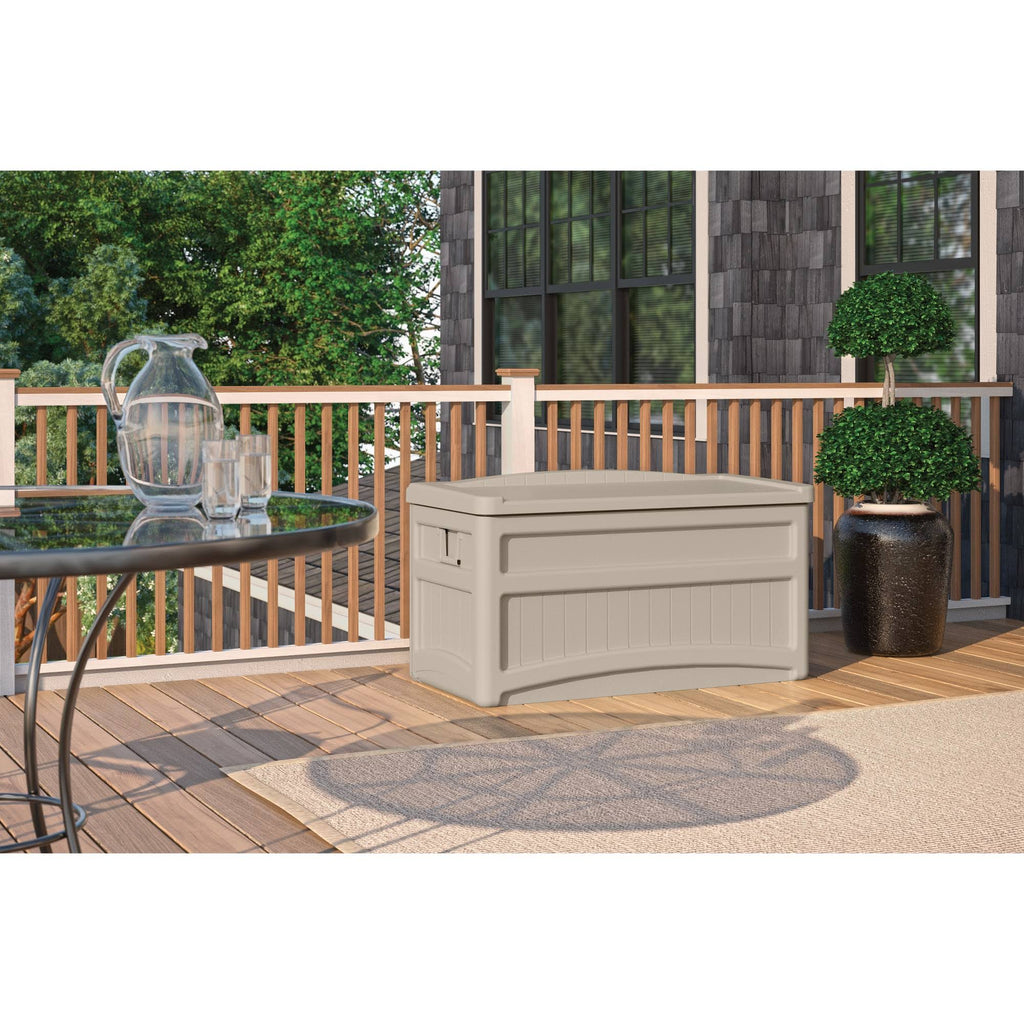 73gal Taupe Deck Box L1061