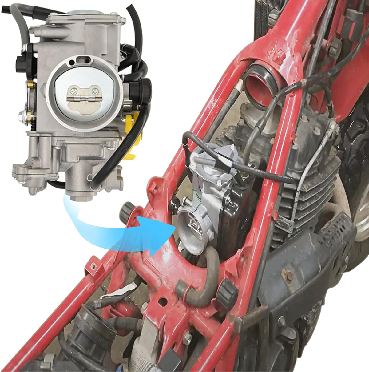 Carburetor Assembly for Honda Sportrax TRX400EX TRX400X ATV Pack of 2 P8095