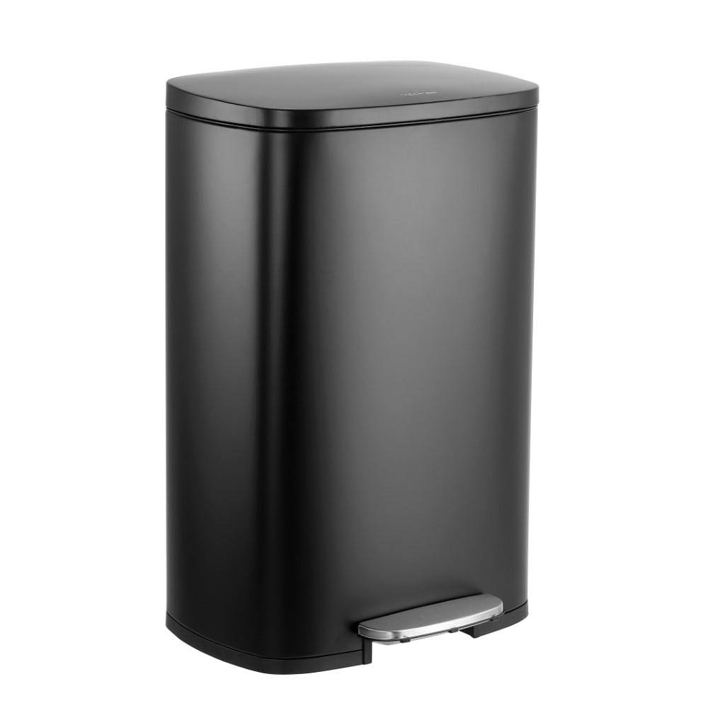 13-Gallon Stainless Steel Trash Can with Soft-Close Lid I160360