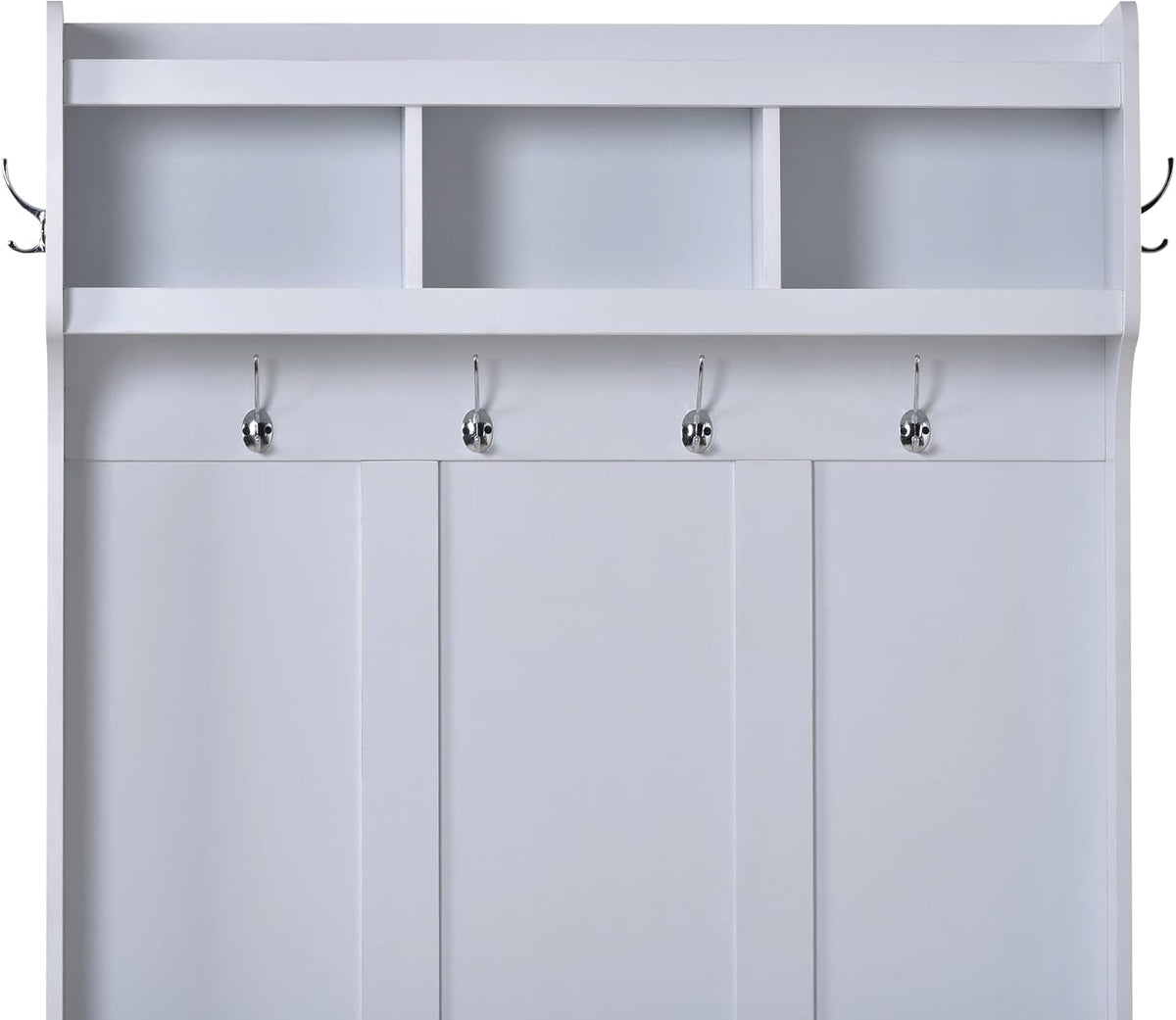 White Hall Tree with Bench and 6 Hooks C568529