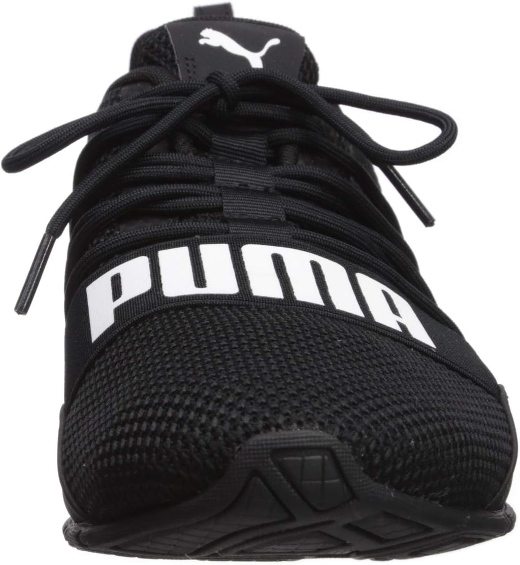 Black/White 10.5 Woven Running Shoe P467